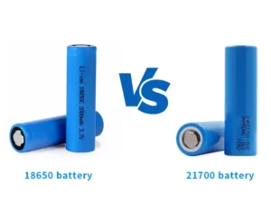 difference between 18650 VS 21700 battery