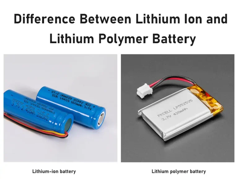 difference between lithium ion and lithium polymer battery