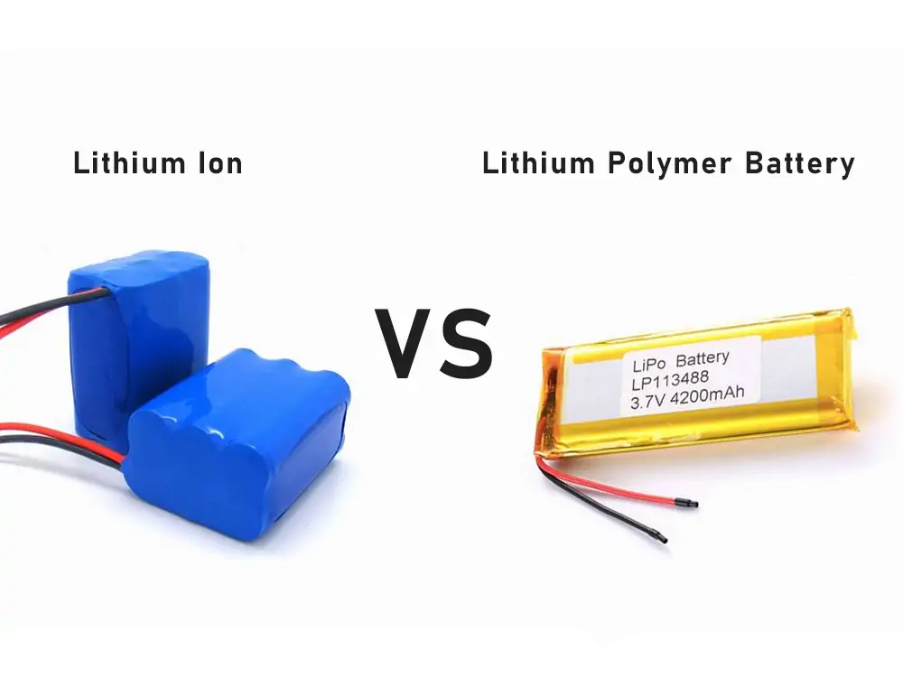 difference between lithium polymer battery and lithium ion battery