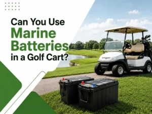can you use marine batteries in a golf cart