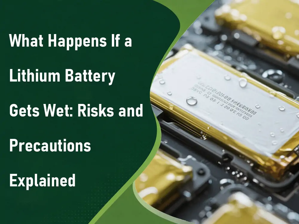 what happens if a lithium battery gets wet