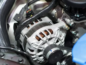 car alternator engine bay