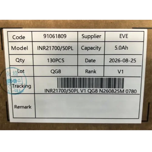 EVE INR21700/50PL Li-ion battery cell - Image 3
